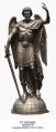  St. Michael the Archangel Statue in Linden Wood, 70"H 