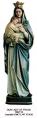  Our Lady Queen of Peace Statue w/Child in Linden Wood, 36" & 48"H 