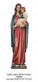  Our Lady of the Universe Statue in Linden Wood, 72"H 