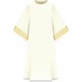  White "Assisi" Deacon Dalmatic - 4 Colors - Woven Orphrey - Elias Fabric 