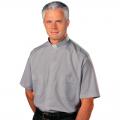  Grey Stadelmaier "TRADICIO" Short Sleeve Clergy Shirt - Sizes 15" - 20 1/2" 