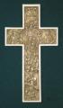  True Church Byzantine Cross in Alabaster, 12" 