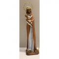  African Madonna Statue in Resin/Marble Composite - 34"H 