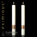 The "Cross of Erin" Eximious Altar Side Candle - 1-1/2 x 17 - Pair 