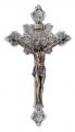 St. Benedict Crucifix w/Cold Cast Bronze Corpus - Pewter Cross, 7.75" 