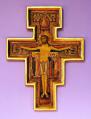  San Damiano Crucifix w/Raised Border, 10" 