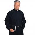  Black Stadelmaier "TRADICIO" Long Sleeve Clergy Shirt - Sizes 15" - 20 1/2" 