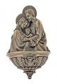  Holy Family Holy Water Font in Cold Cast Bronze, 9" 
