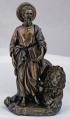  St. Mark w/Lion Statue - Cold Cast Bronze, 8"H 