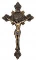  St. Benedict Crucifix w/Pewter Style Cross & Bronze Corpus, 14" 