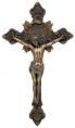  St. Benedict Crucifix Hand-Painted in Cold-Cast Bronze, 7.75" 
