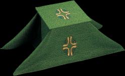  Green Chalice Veil Only - Cantate or Pascal fabric 
