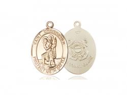  St. Christopher/Coast Guard Neck Medal/Pendant Only 