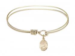  Saint Elizabeth of Hungary Charm Bangle Bracelet 