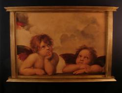  Two Angels by Raphael Florentine Plaque 