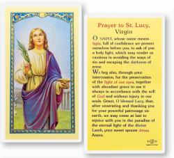  \"Prayer to St. Lucy Virgin\" Laminated Prayer/Holy Card (25 pc) 