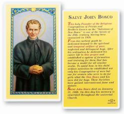  \"Saint John Bosco\" Laminated Prayer/Holy Card (25 pc) 