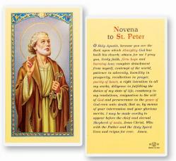  \"Novena to St. Peter\" Laminated Prayer/Holy Card (25 pc) 