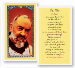  \"St. Pio\" Laminated Prayer/Holy Card (25 pc) 