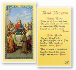  \"Meal Prayers\" Laminated Prayer/Holy Card (25 pc) 
