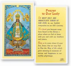  \"Prayer to Our Lady of San Juan\" Laminated Prayer/Holy Card (25 pc) 