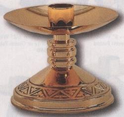  Satin Finish Bronze Altar Candlestick: 9940 Style - 1 1/2\" Socket 