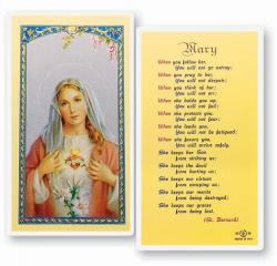  \"Mary\" Laminated Prayer/Holy Card (25 pc) 