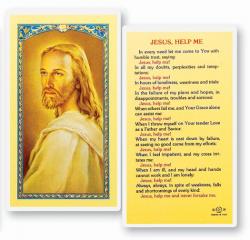  \"Jesus, Help Me\" Laminated Prayer/Holy Card (25 pc) 