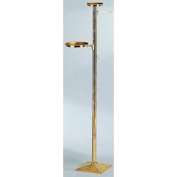  Thurible & Incense Boat Stand | Bronze Or Brass | 2 Shelves | 2 Hooks | Square Base 