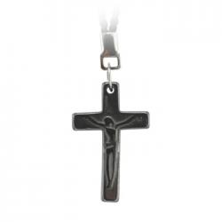  1 3/8\" HEMATITE CRUCIFIX (10 PC) 