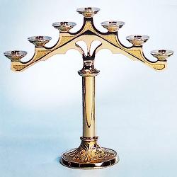  Altar Candelabra | 5 Lite | Bronze Or Brass | Fixed Arm 