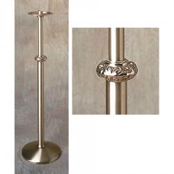  Processional High Polish Finish Bronze Candlestick: 2384 Style - 1 1/2\" Socket 