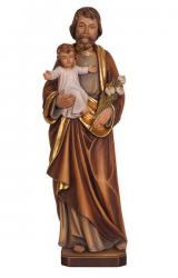  St. Joseph w/Child Statue in Maple or Linden Wood, 6\" - 71\"H 