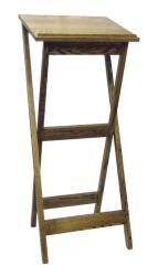  Portable Lectern - Wood Top - 20\" w 