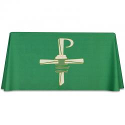  Green Full Laudian Frontal - Eucharist Motif - Omega Fabric 
