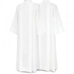  White Washable Choir/Server - Ecumate Alb - Jersey Fabric 