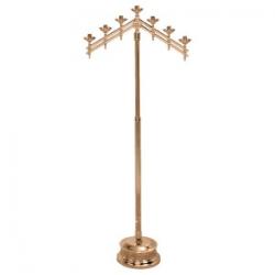  Floor Candelabra | 3 Lite | Bronze Or Brass | Adjustable 