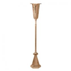  Standing Altar Vase | 12\" | Bronze Or Brass | Adjustable | Hexagonal Base 