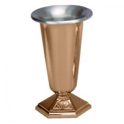  Altar Vase | 14\" | Bronze Or Brass | Hexagonal Base 