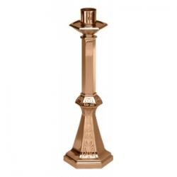  Altar Candlestick | 8 Sizes | Brass Or Bronze | Hexagonal Base & Column 