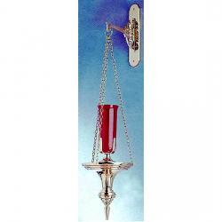  Sanctuary Wall Lamp | Hanging | 3” x 14” Backplate | Bronze Or Brass | Includes Chain 