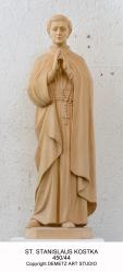  St. Stanislaus Kostka Statue in Linden Wood, 48\"H 