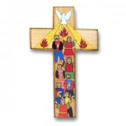 Confirmation Holy Spirit/Dove Wood Cross from El Salvador (12\") 