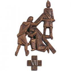  14 Stations of the Cross - Polyester - Bronze Finish - 9\" to 14\" ht 