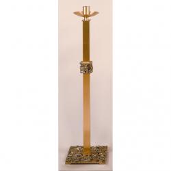  Satin Finish Bronze Floor Candlestick (B): 6351 Style - 48\" Ht - 1 15/16\" Socket 