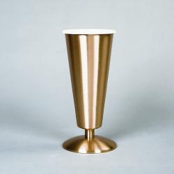  High Polish Finish Bronze Altar Vase (A): 6497 Style - 12\" Ht 
