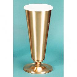  High Polish Finish Bronze Altar Vase (B): 7130 Style - 15\" Ht 