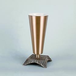  Satin Finish Bronze Altar Vase (B): 7518 Style - 15\" Ht 