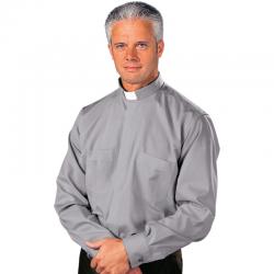  Grey Stadelmaier \"TRADICIO\" Extra Long Sleeve Clergy Shirt - Sizes 15\" - 20 1/2\" 