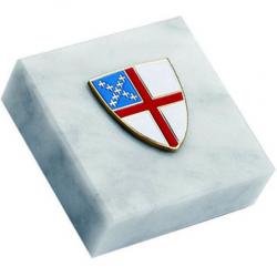  Episcopal Shield Paperweight, 2\" x 2\" 